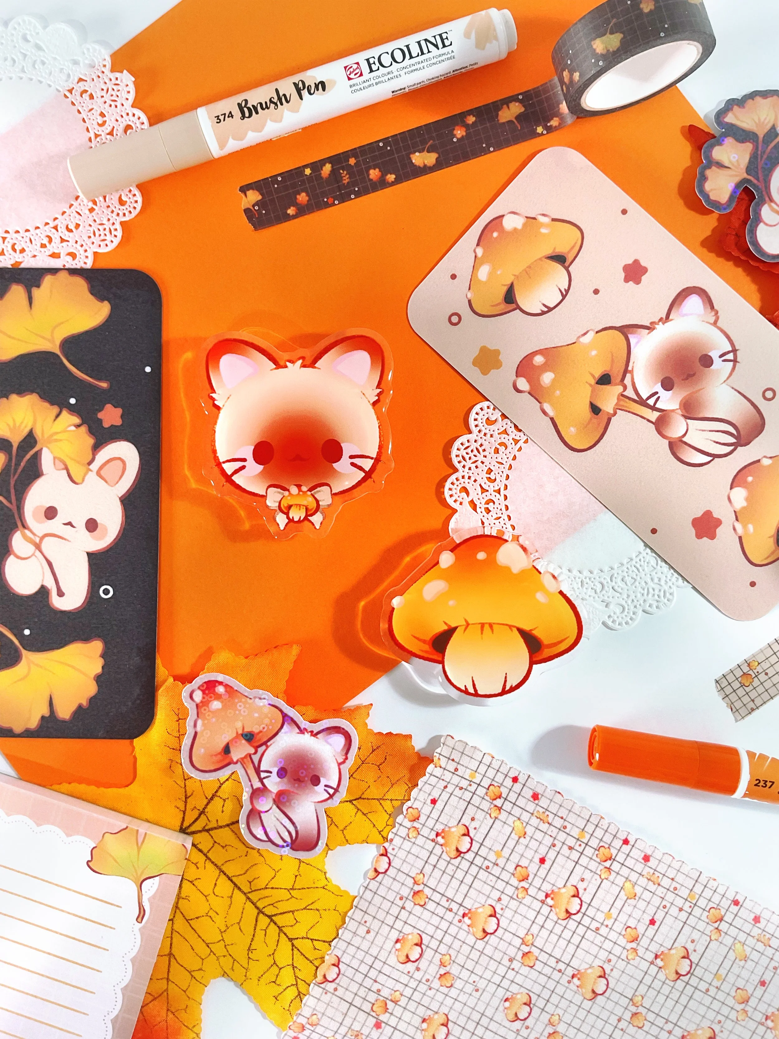 Brownie & Mushroom Phone Grips