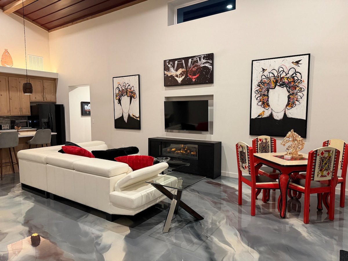 Wine Down Home Living Room