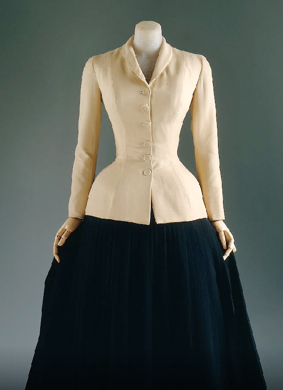 1947 Dior bar suit shaw collar.png