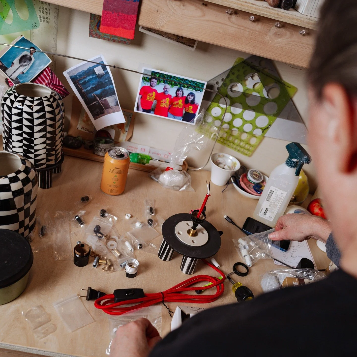 Jessica Rust wearing her electrician hat. 

photo by @ckatherton