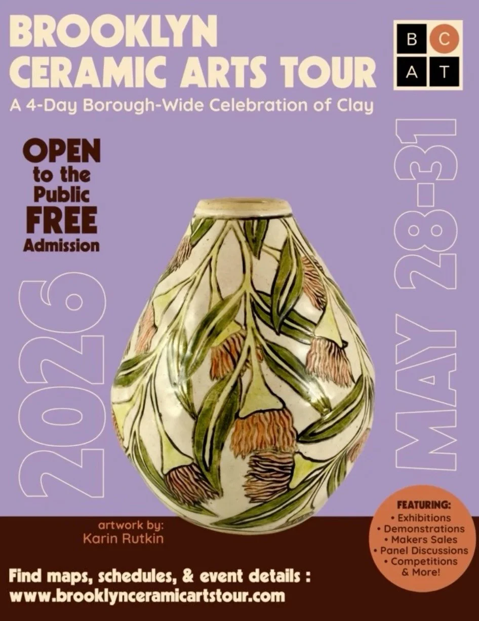 The i n c r e d i b l e Brooklyn Ceramic Arts Tour is happening May 28 - 31. Head over to their page @brooklynceramicartstour for all the info, and be sure to catch our event, Circularity in Clay, on Saturday, May 30, 6-8pm. With donations by @brookl