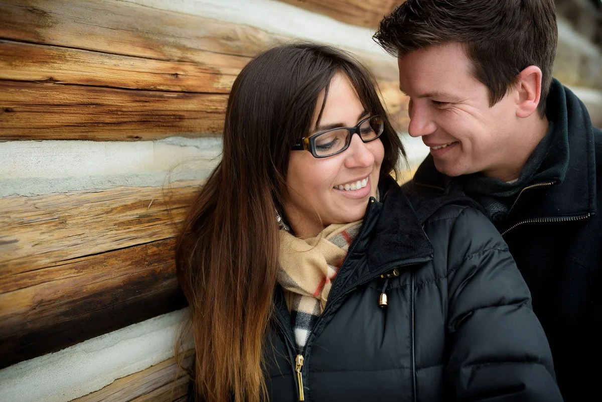 Deicke Park Winter Engagement Session - Kim & Chad