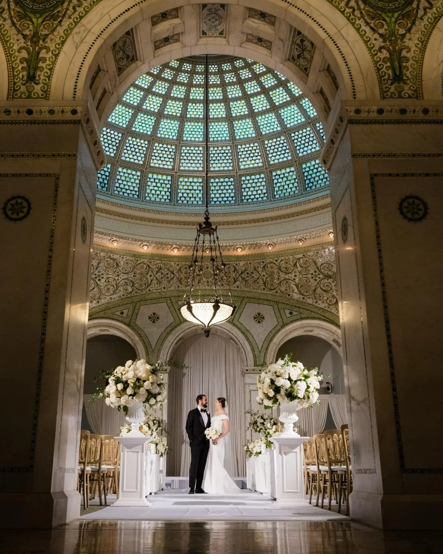 There are some wedding venues that never stop inspiring me, and the Chicago Cultural Center is at the top of that list.

Benita &amp; Ray&rsquo;s wedding day had everything I love as a documentary wedding photographer &mdash; emotional family moments