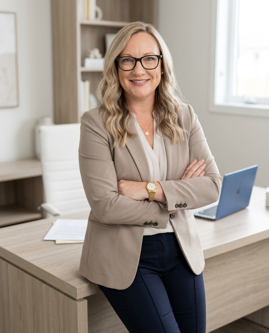 Laura Kimball, founder of By the Lake Virtual Assistant & Co., providing creative and marketing support for business owners.