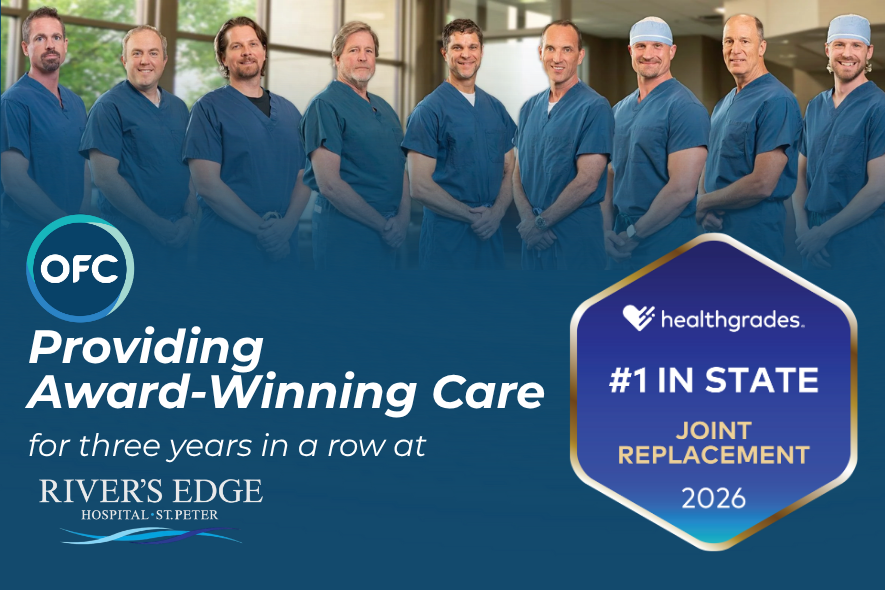River’s Edge Hospital Ranked #1 in Joint Replacement in Minnesota by Healthgrades&nbsp;