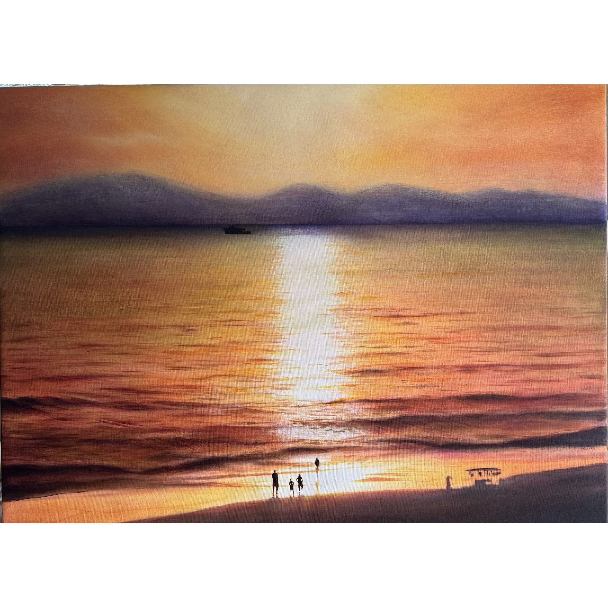 "Family at the beach" - Commission