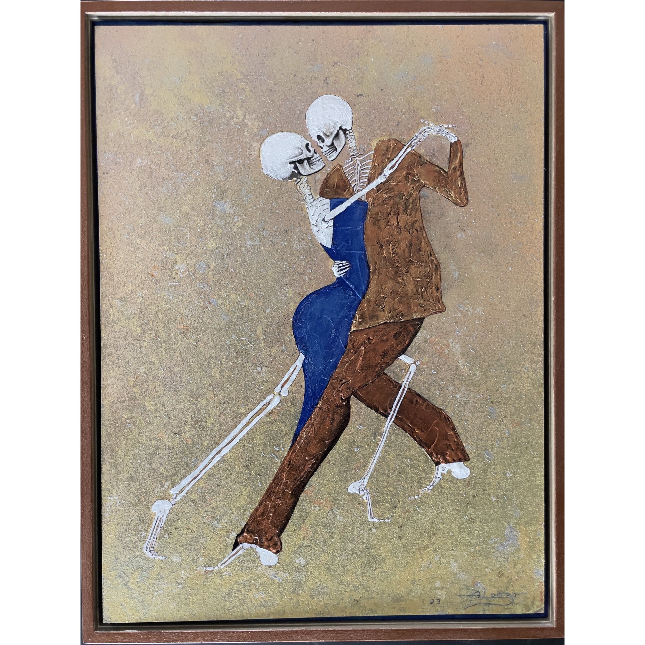 “Danza de Los Muertos in gold’