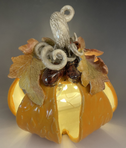 SUNDAY AFTERNOON INTERMEDIATE HANDBUILDING SERIES - PUMPKIN LUMINARY