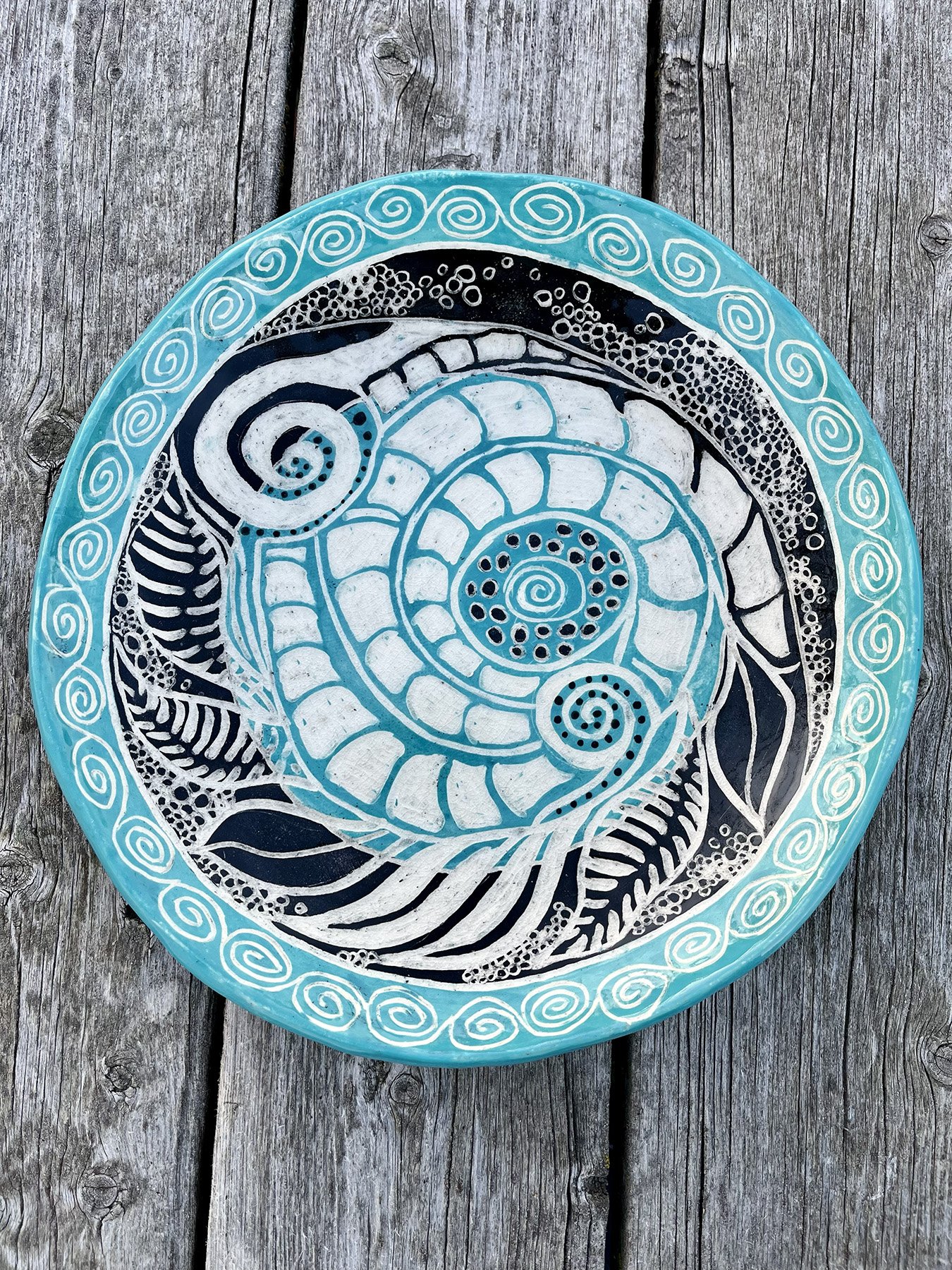 Winter Sgraffito Plate Workshop (session 1 of 2)