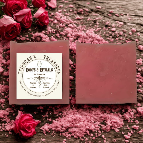 Rose Quartz: Mineral Polishing Luxury Soap Bar | Roots & Rituals by Tziporah – Rose & Earthy Minerals