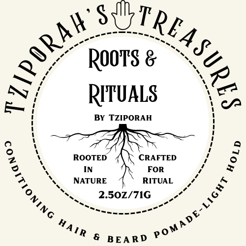 Natural Conditioning Hair & Beard Pomade-Light Hold: Roots & Rituals by Tziporah