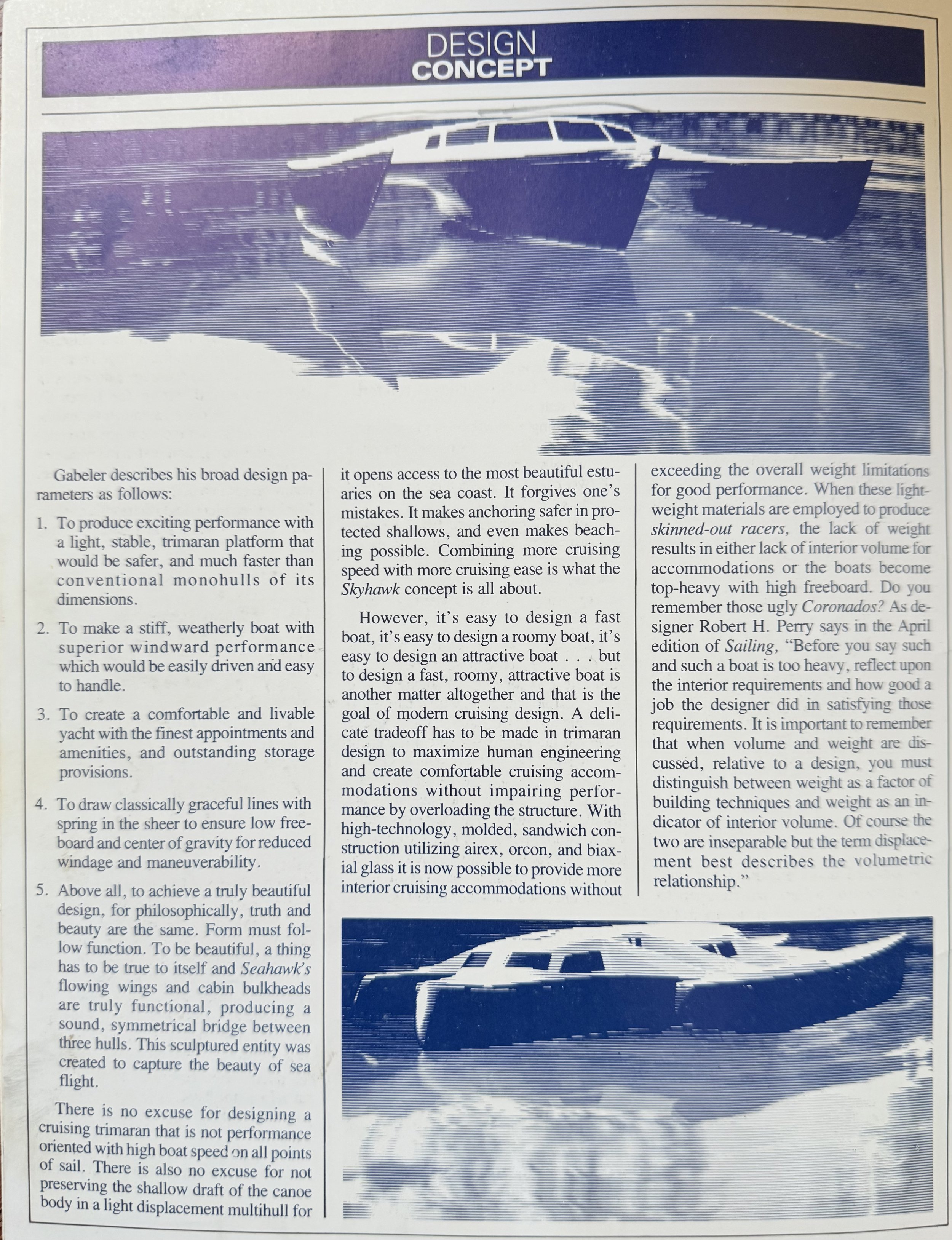 Design Concept: Gabeler describes his broad design parameters in text and vintage graphic design images.