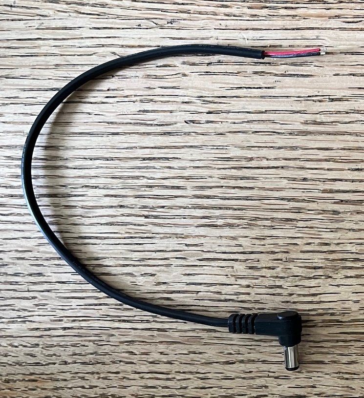 Arduino Right Angle Power Plug with cord