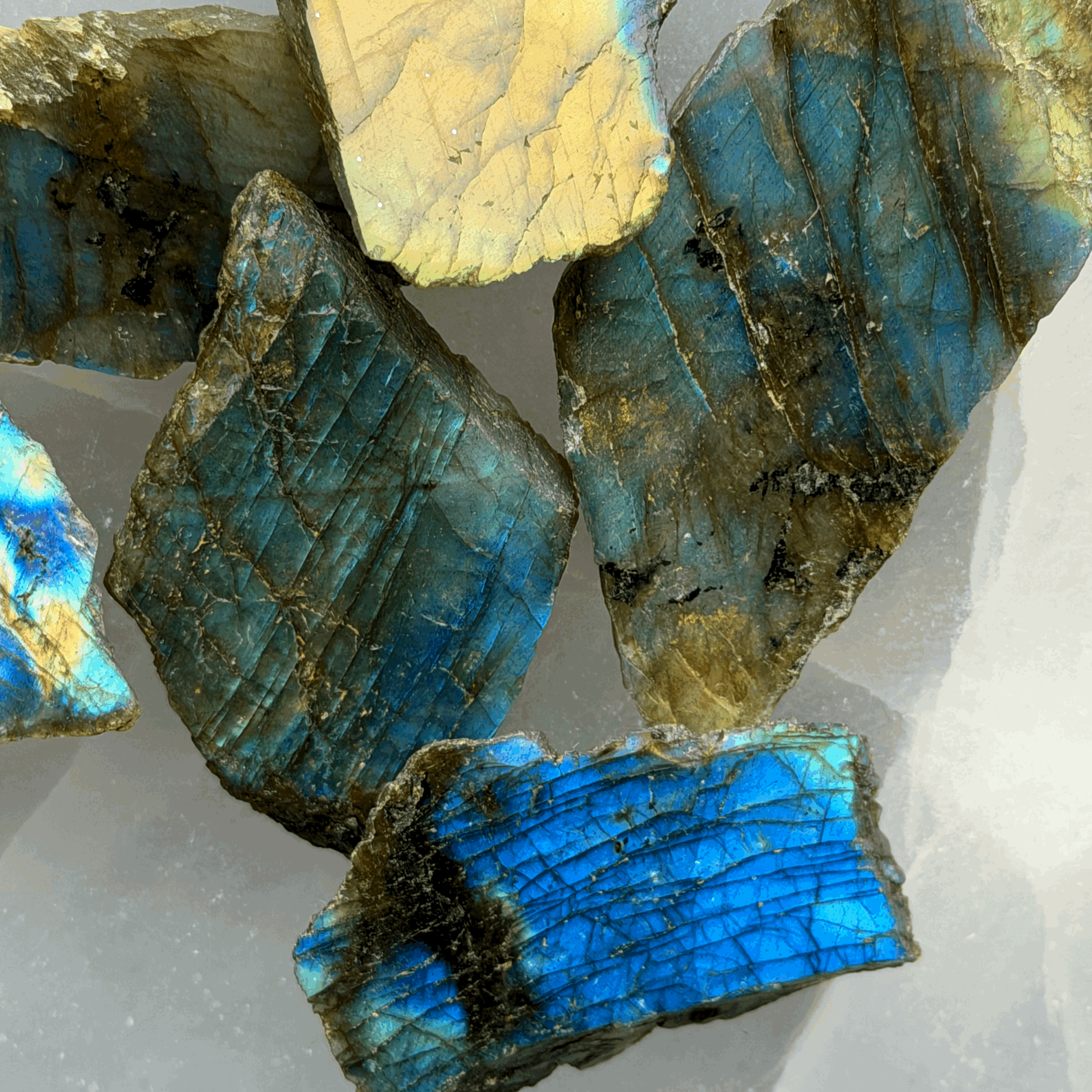 Flashing Labradorite Chunks