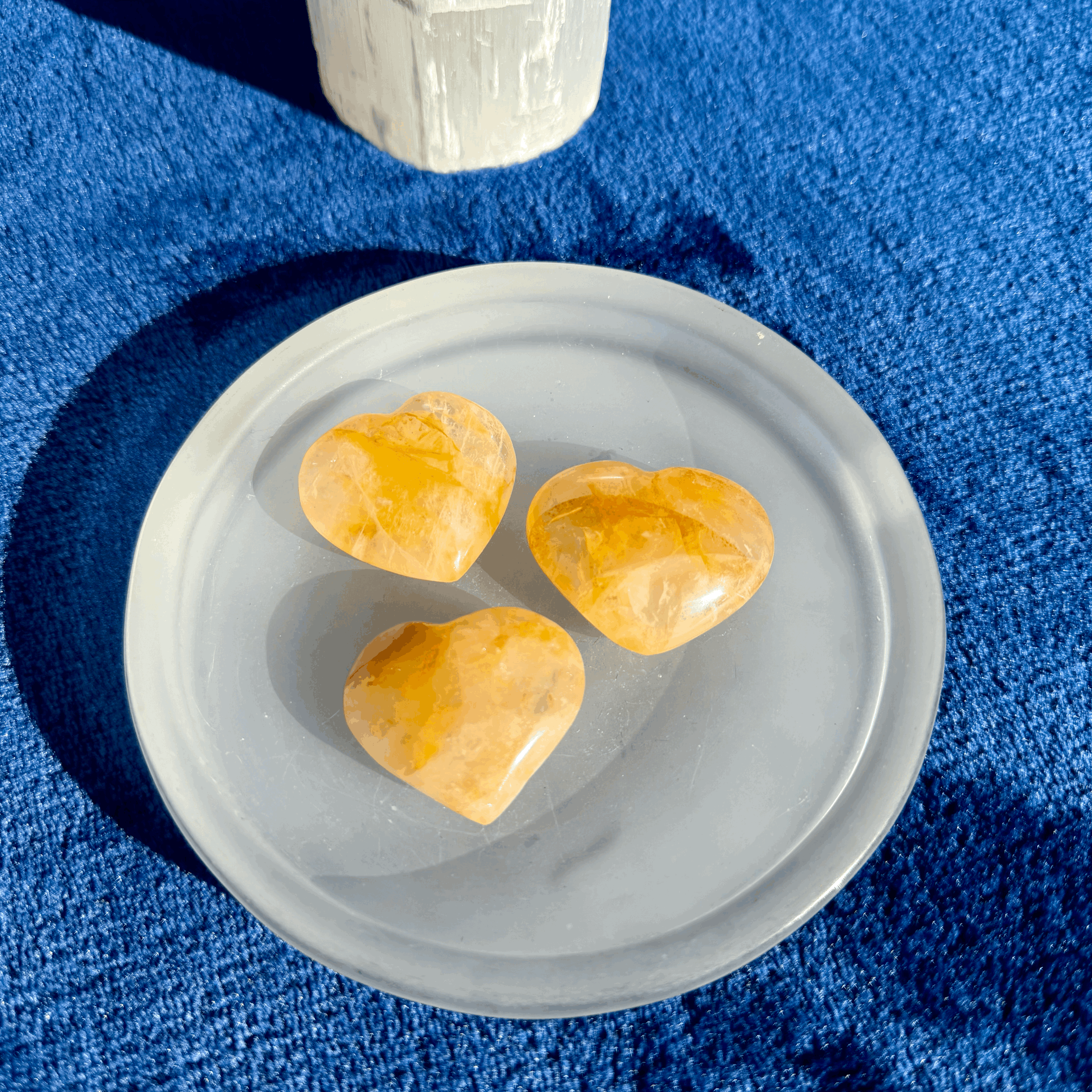 Golden Healer Polished Heart (AA Grade) from Brazil