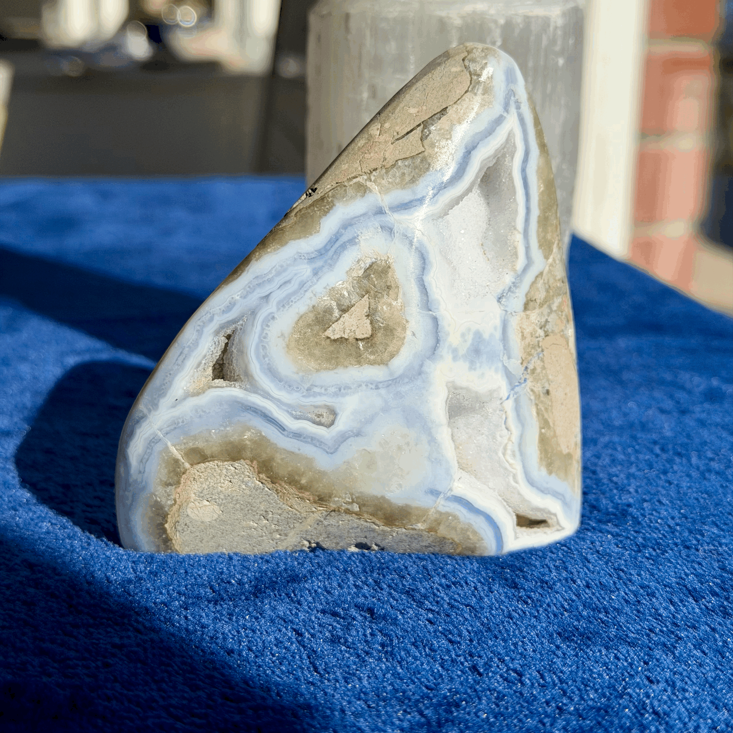 Blue Lace Agate Polished Free Form (AA Grade)  from Malawi