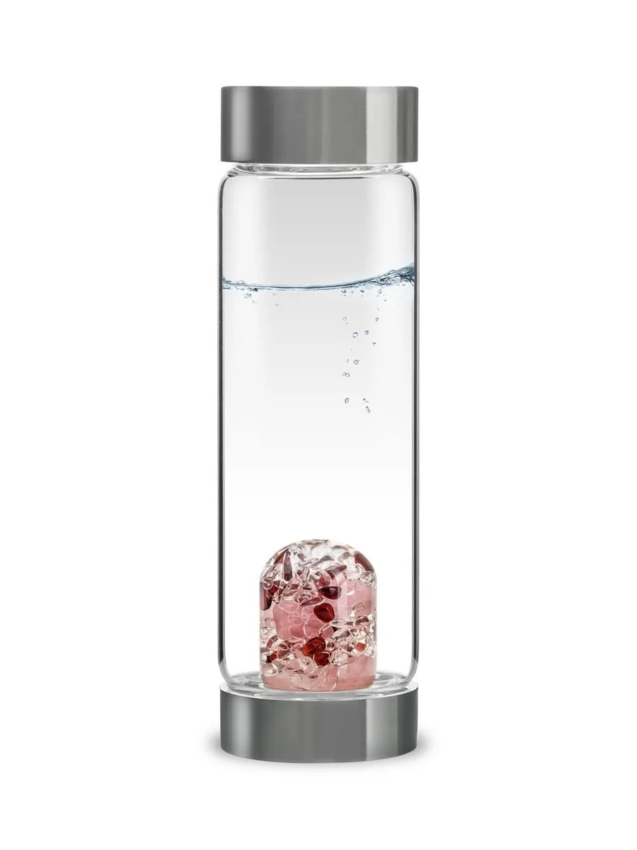 VIA Crystal Water Bottle w/ LOVE GemPod
