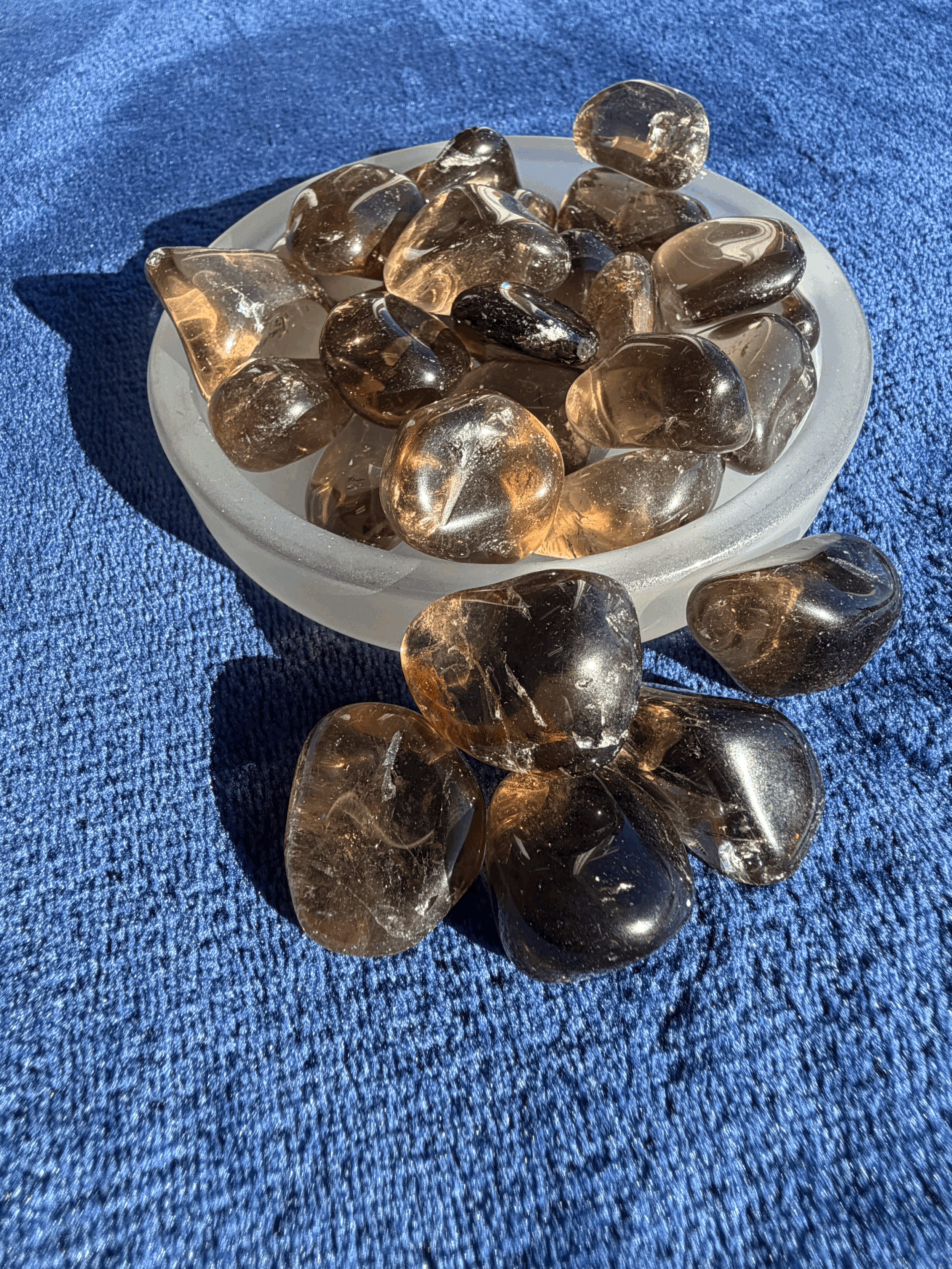 Smoky Quartz Tumbled Stones (AAA Grade)Sourced from Brazil