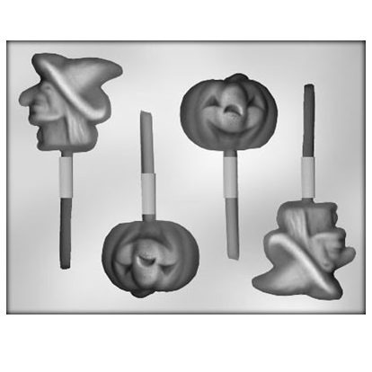 Witch and Pumpkin Pops