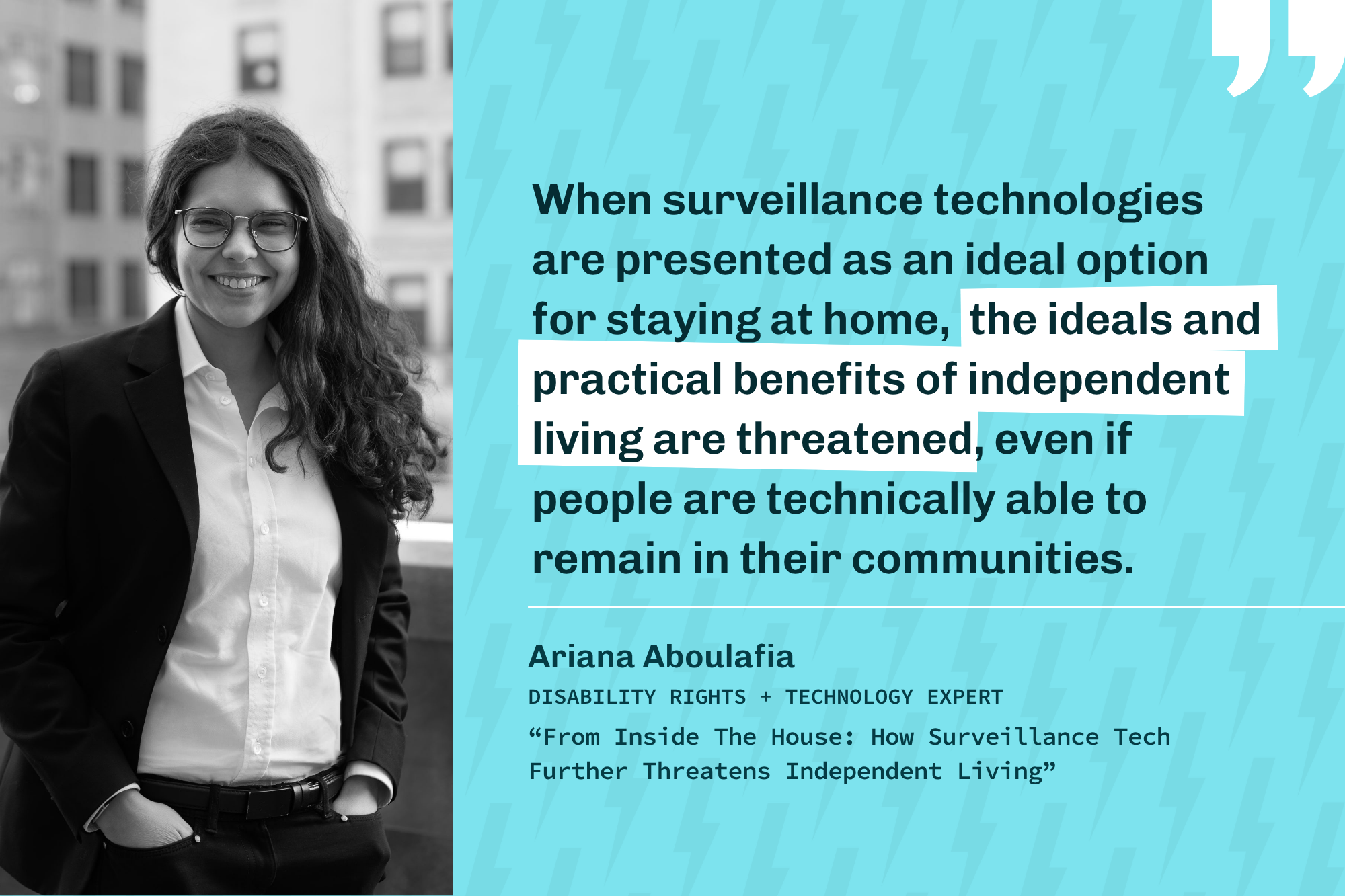 From Inside The House: How Surveillance Tech Further Threatens Independent Living