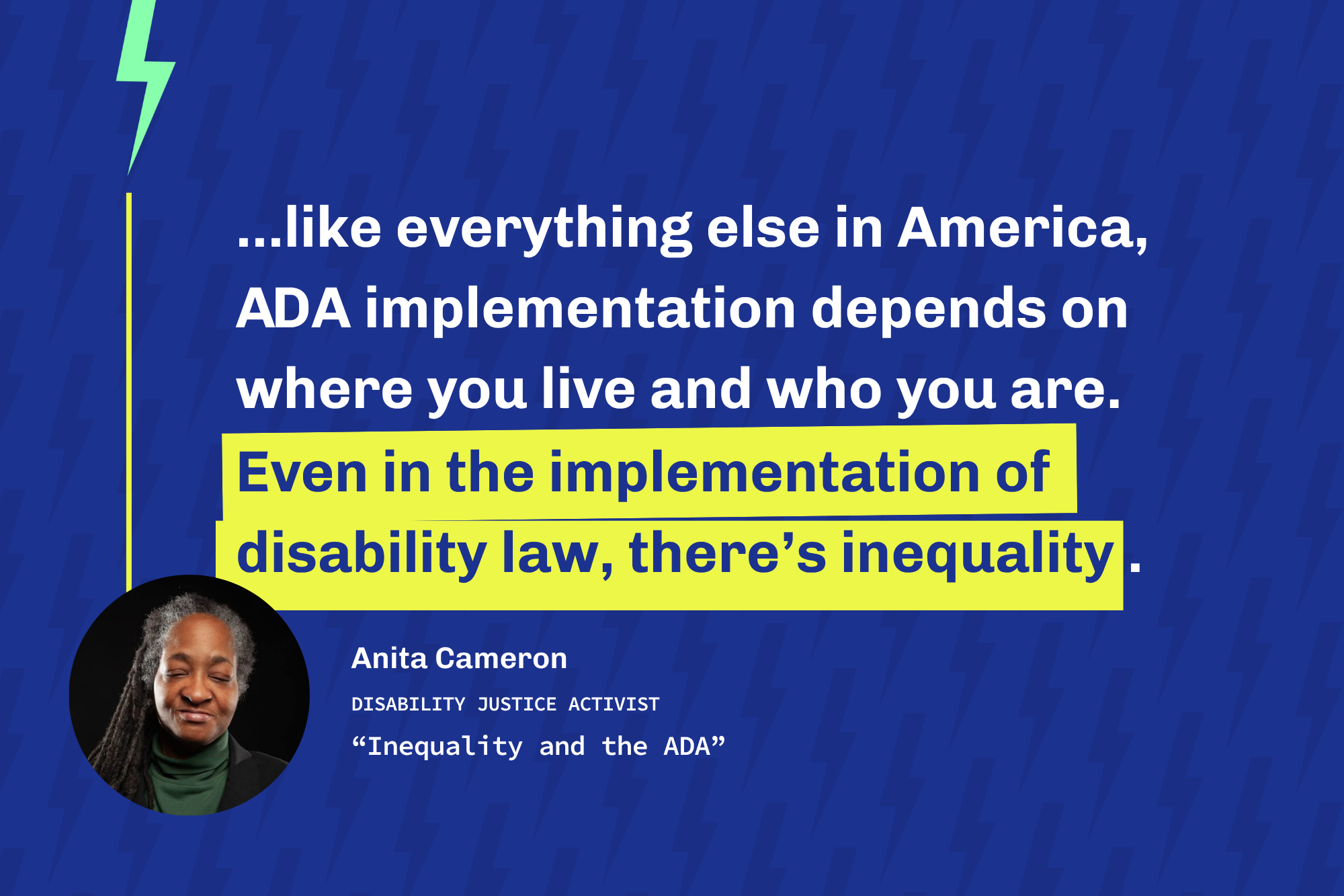 Inequality and the ADA