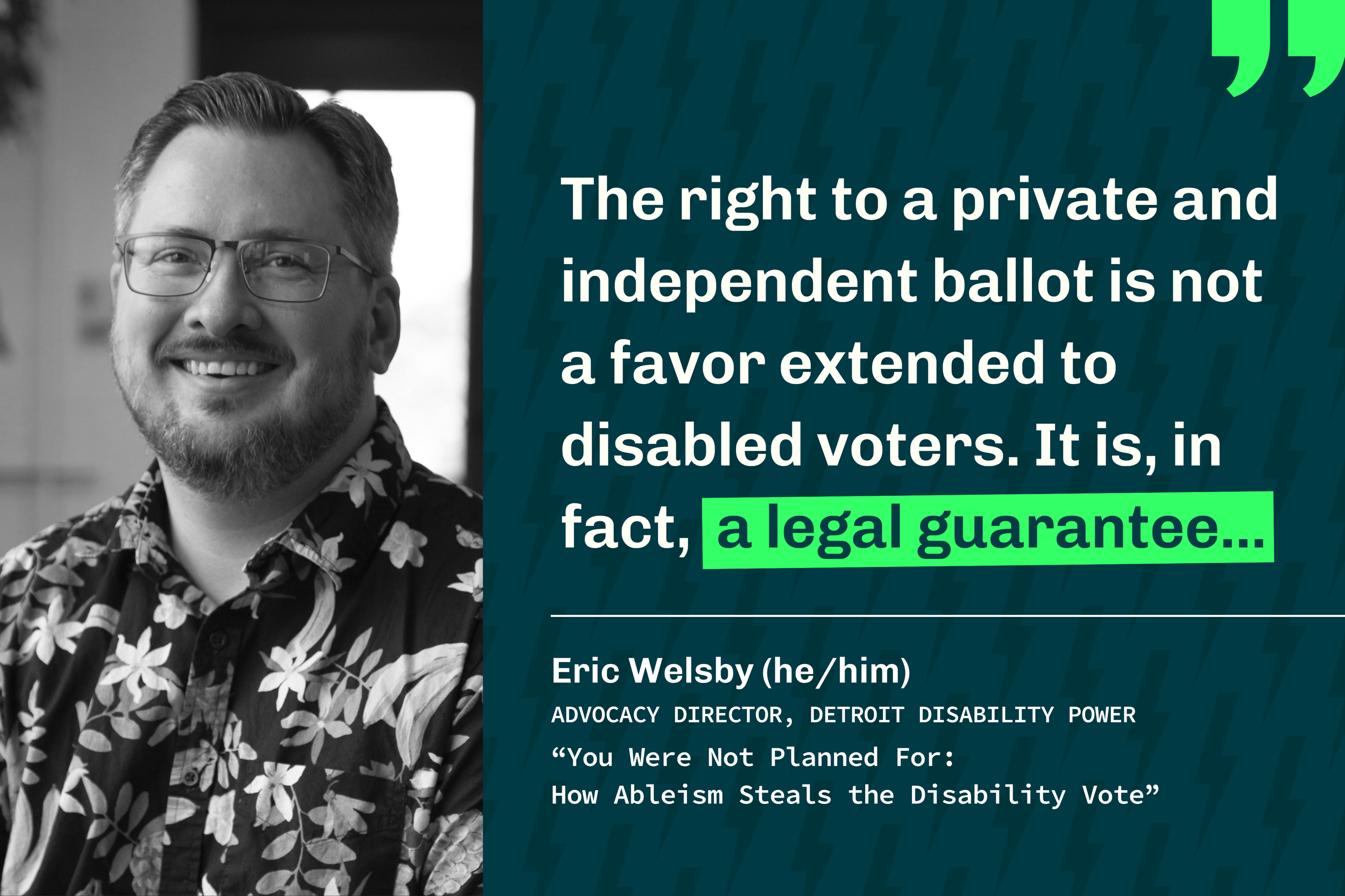 You Were Not Planned For: How Ableism Steals the Disability Vote