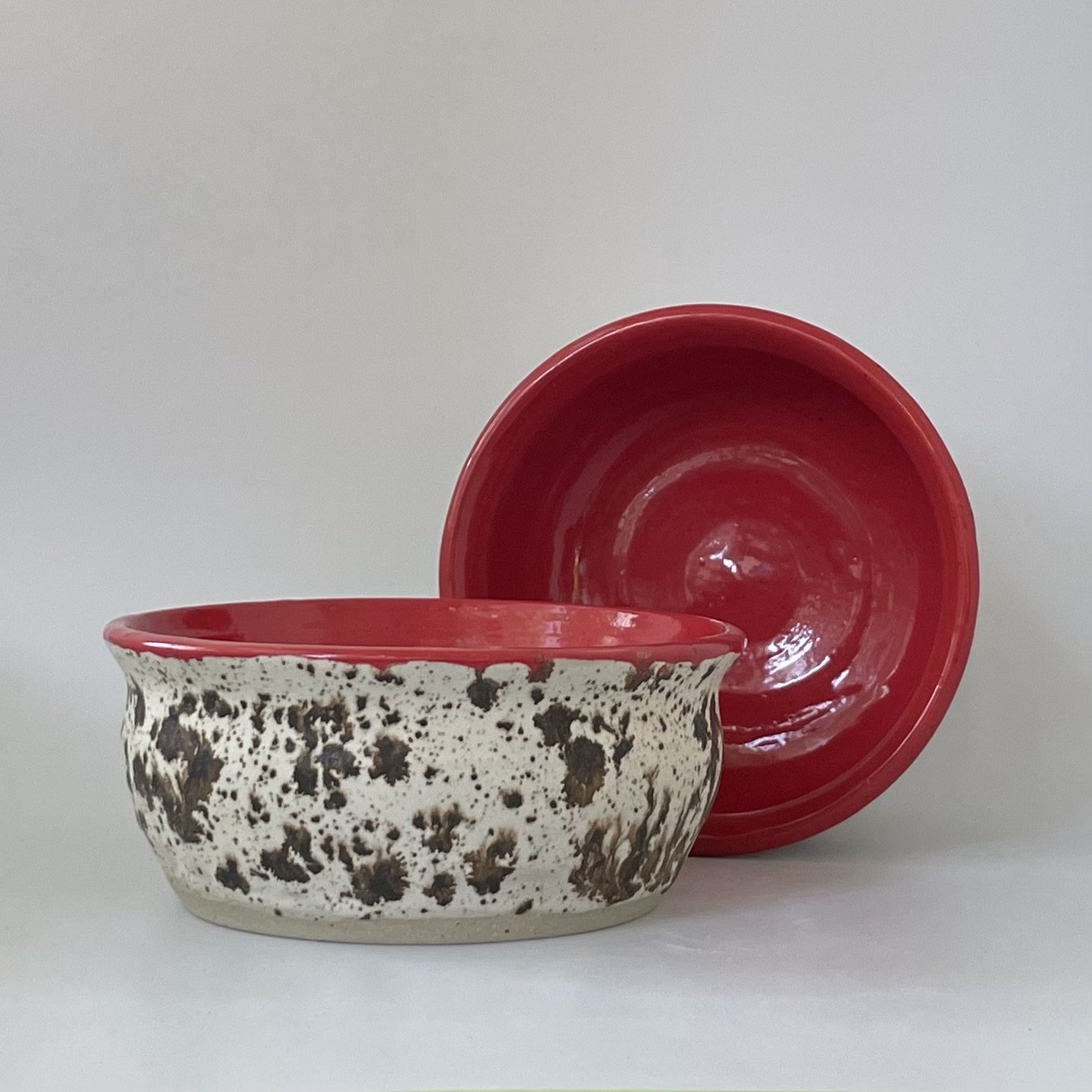 Red Snack Dish (Set of 2)
