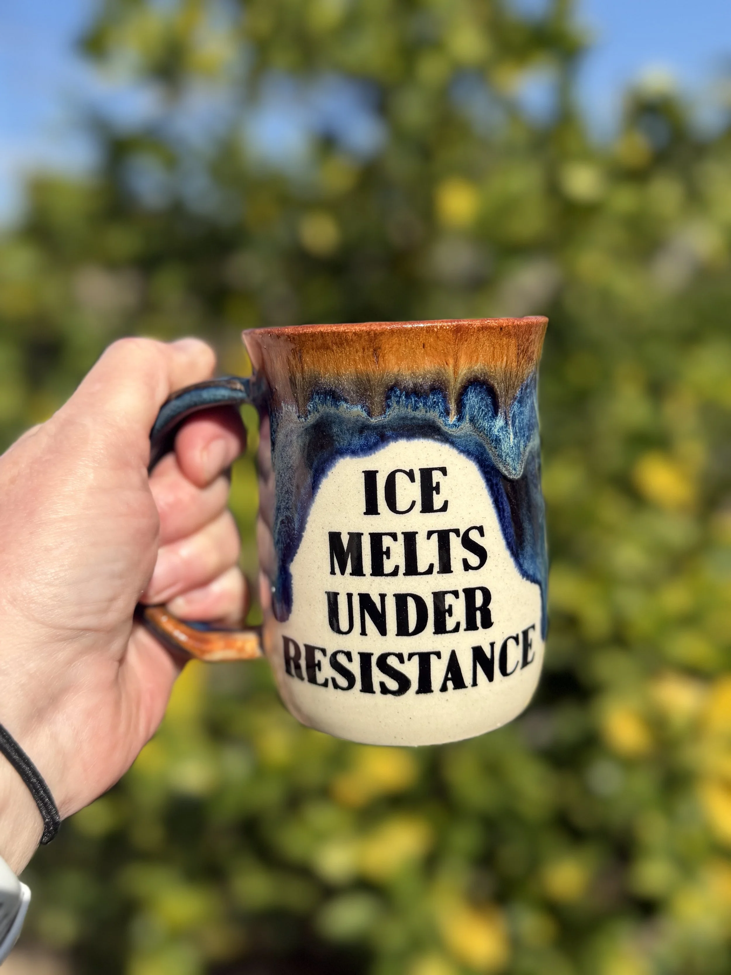 Ice Melts Under Resistance Mug
