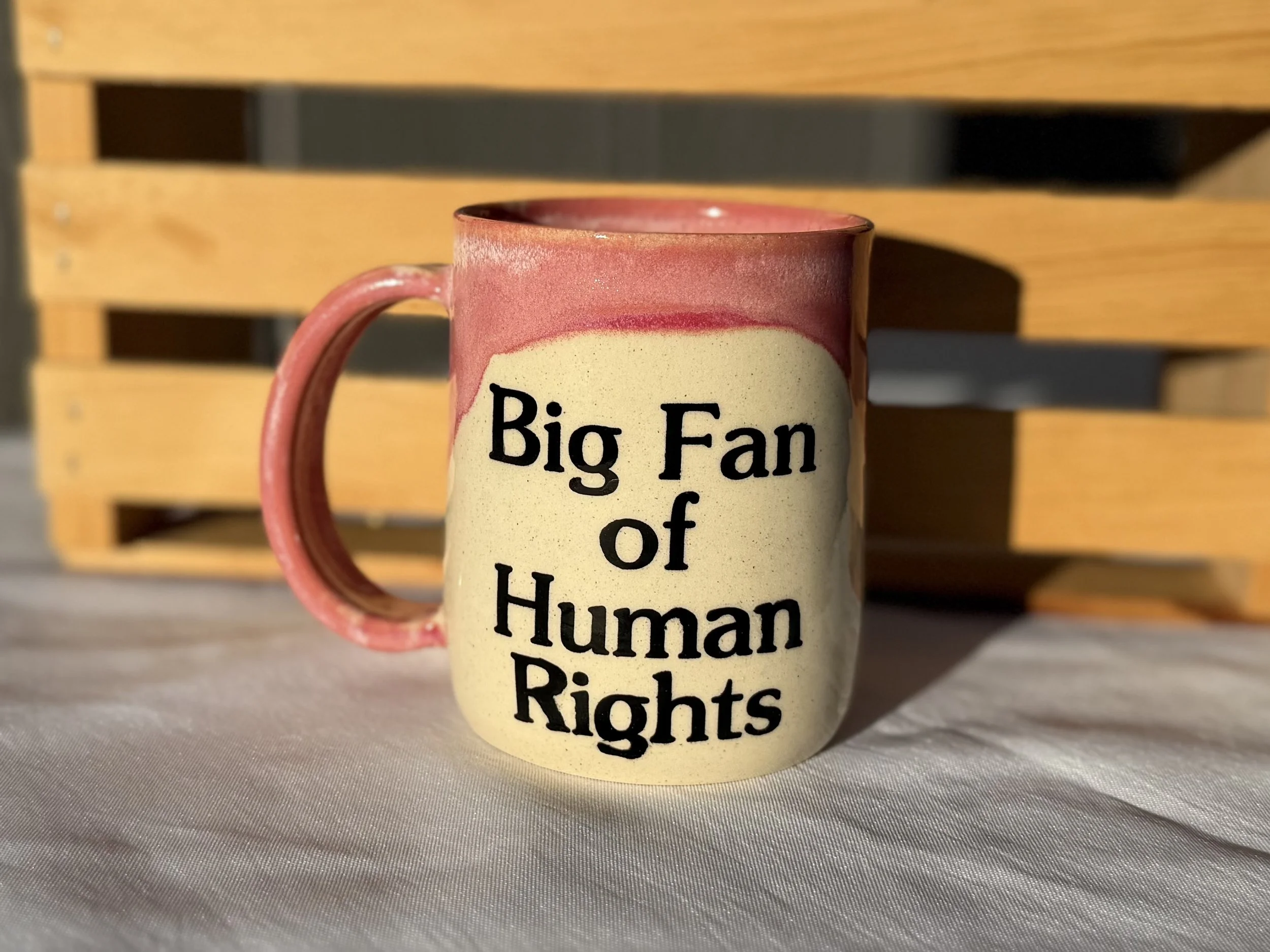 Big Fan of Human Rights in Pink