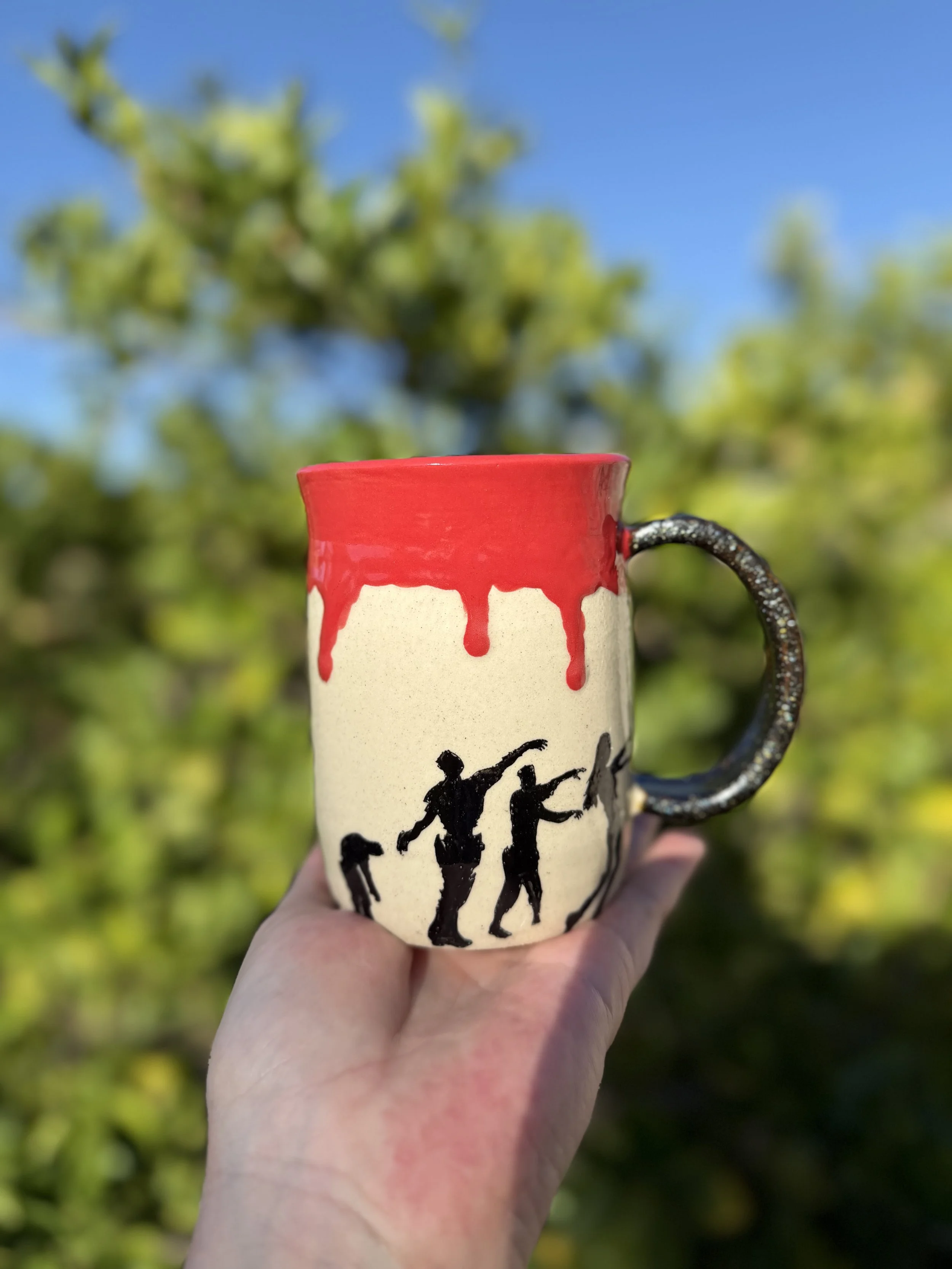Zombies in red