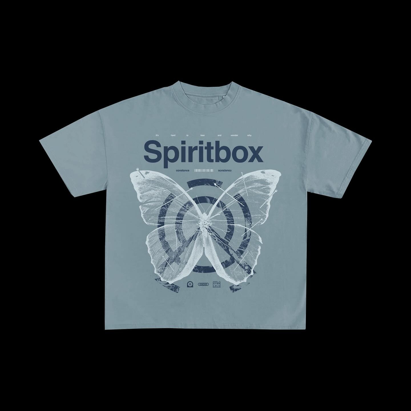 Throwing it back with a little #flashbackfriday from a few years ago for @spiritboxmusic. This ice blue tee dropped alongside their acoustic rendition of Constance. I&rsquo;ve always been drawn to the clean, transparent nature of this design; despite