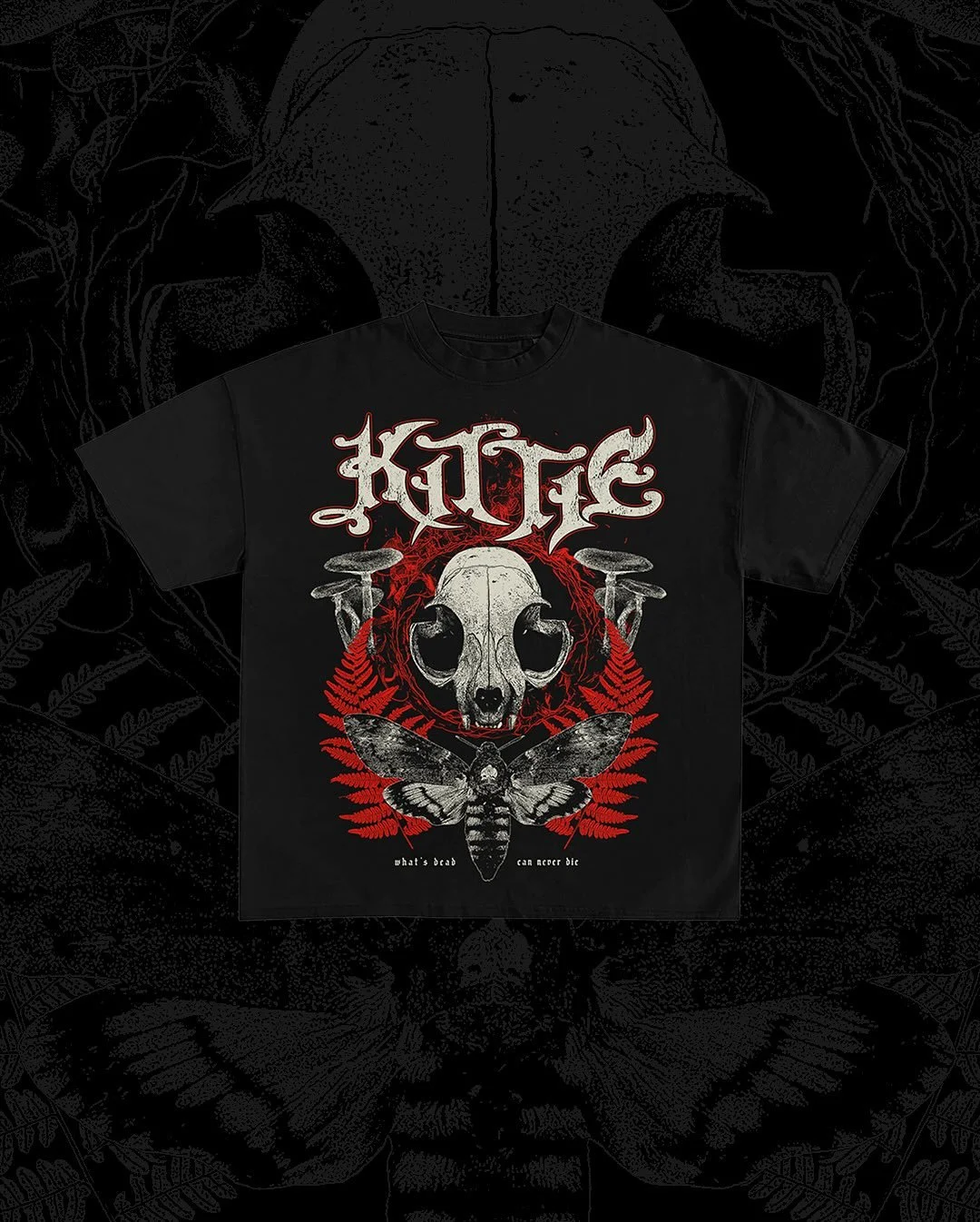 Excited to share this new piece for the girlies in @officialkittie. Loving how it turned out - especially the subtle planchette formed from fire and ferns. Available now exclusively at @hottopic. 🐈&zwj;⬛ 

For project inquiries, please email hello@l