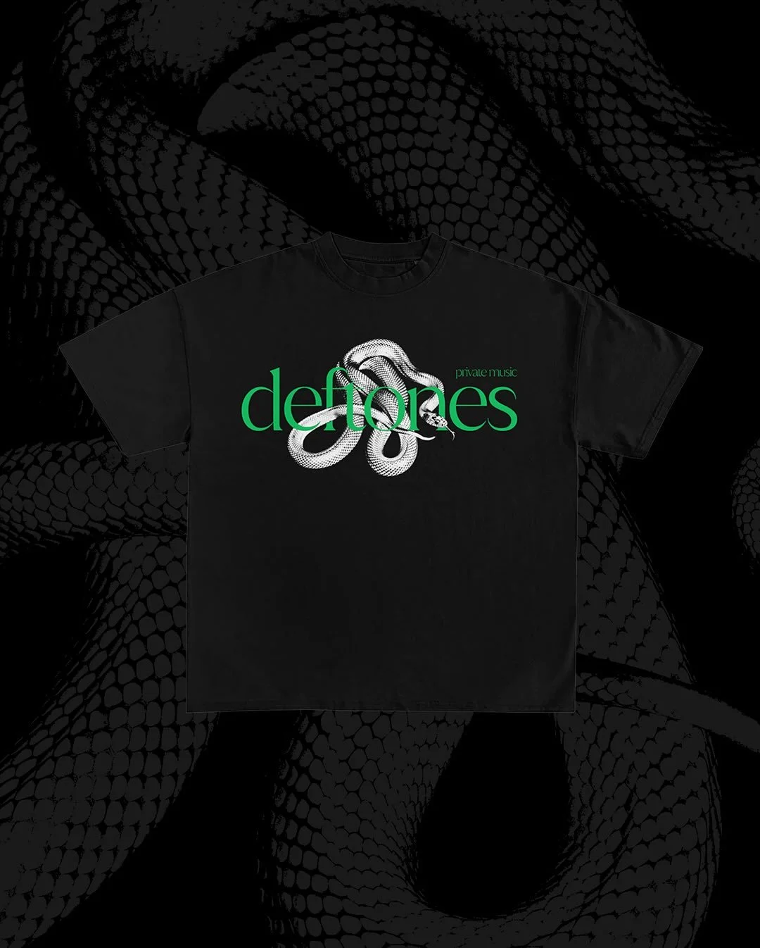 Sometimes the simplest option is the best solution. This asset-based design for Deftones&rsquo; new album, #privatemusic, is available now only at @hottopic. 🐍 

For project inquiries, please email hello@leannawhite.com
-
#artdirection #graphicdesig