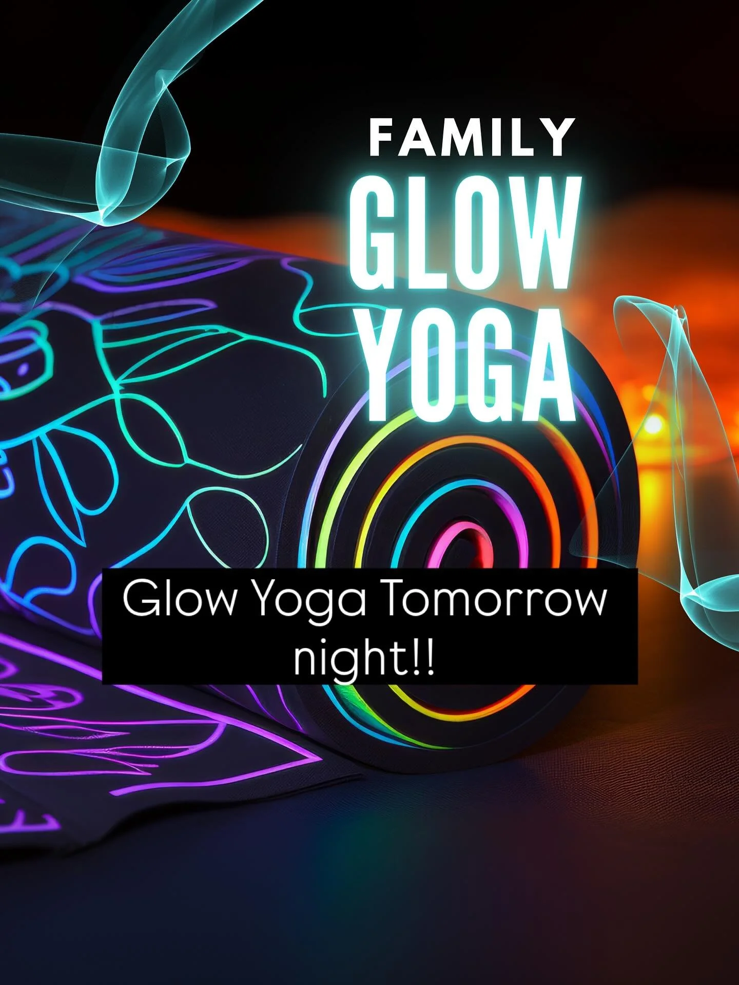 ⚡️ GLOW YOGA TOMORROW NIGHT!
Movement, music, and neon vibes &mdash; the perfect midweek energy reset.
Bring a friend, wear something that glows, and let&rsquo;s flow under the blacklights.
✨ Thursday 6:30 PM | My Collective, Sturbridge
🎟️ Spots ope