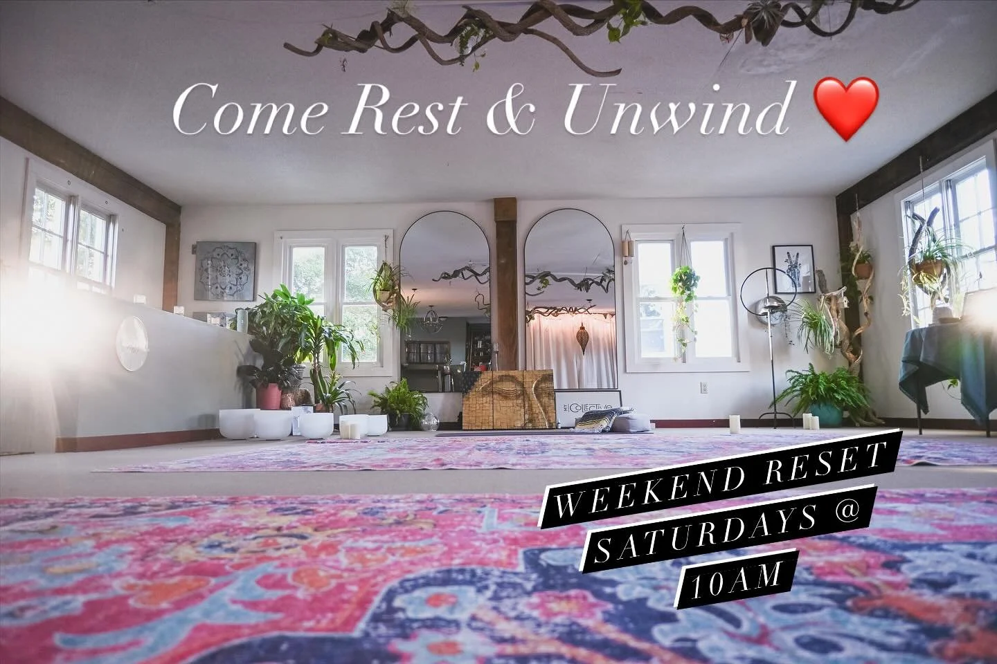 Come slow down with me tomorrow &mdash; a gentle Weekend Reset to stretch, breathe, and start your Saturday feeling calm, clear, and grounded.
✨ Saturday Morning Reset &middot; 10 AM
Your weekly exhale. Let&rsquo;s refill your cup.