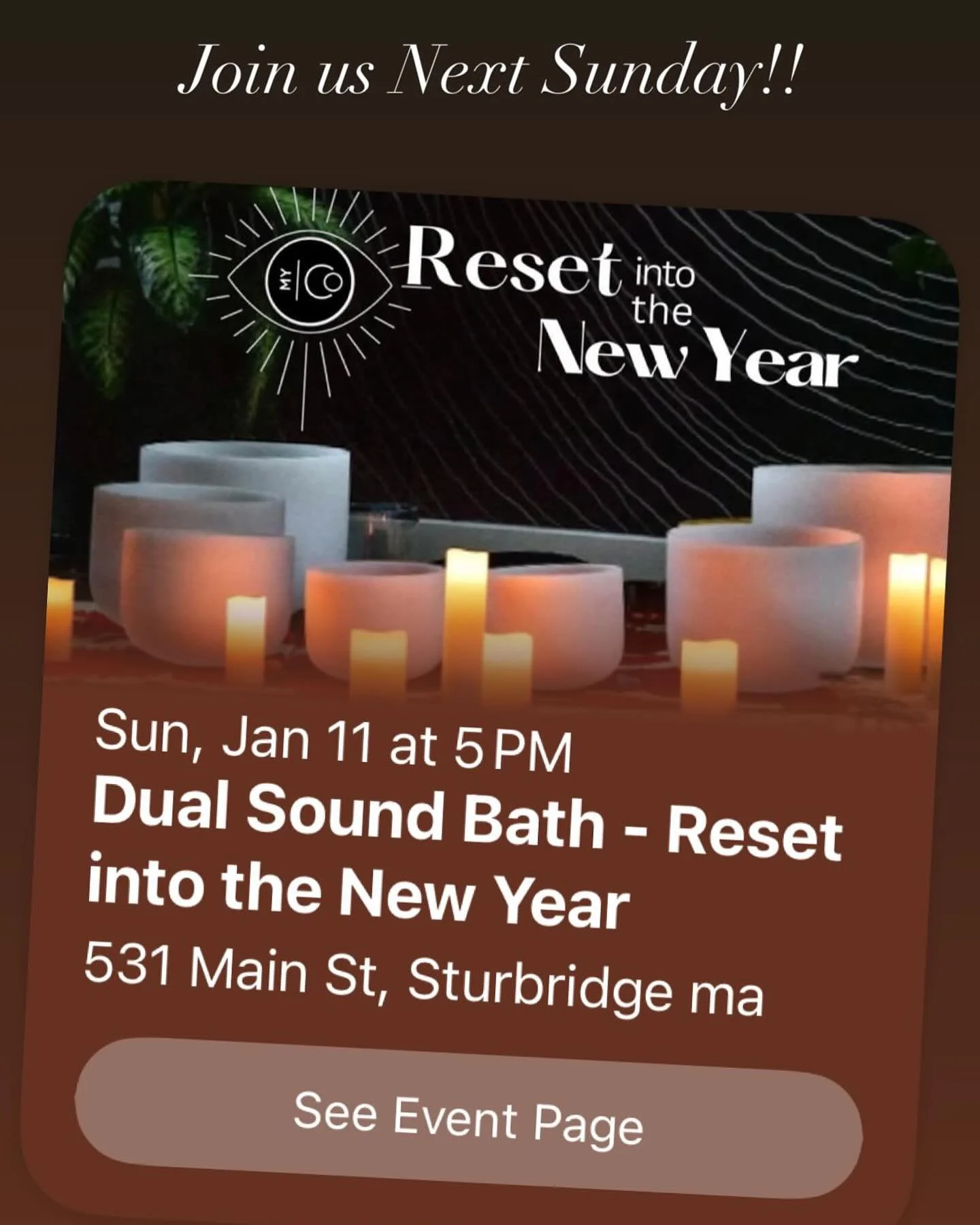 So excited for this soothing and gentle way to start the new year! More details at www.lovemycollective.com/events