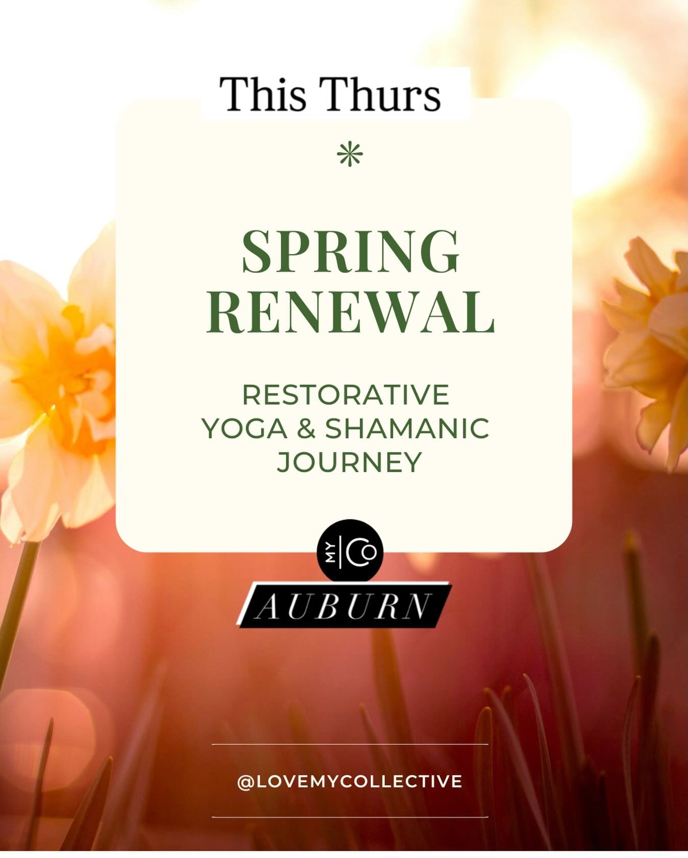 Spring always feels like a natural reset.

After a long winter, our bodies and minds are often still holding onto heaviness, tension, fatigue, and stagnant energy.

This week at My Collective, we&rsquo;re creating a beautiful space to release it.

🌿
