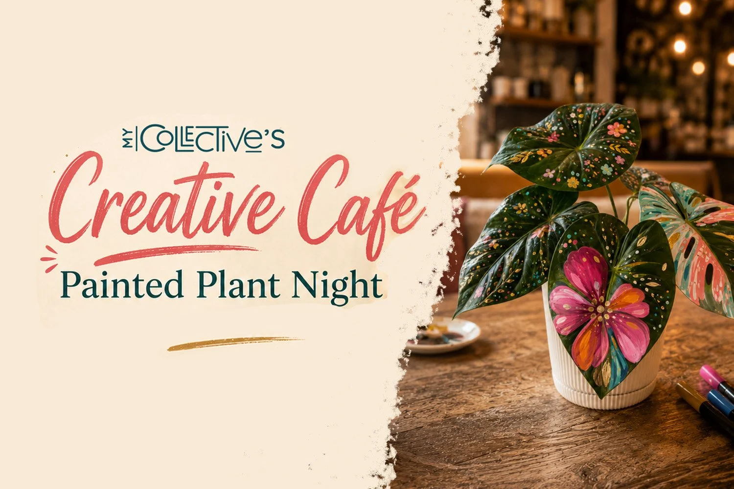 Creative Cafe | Painted Plant @ Cedar St Cafe