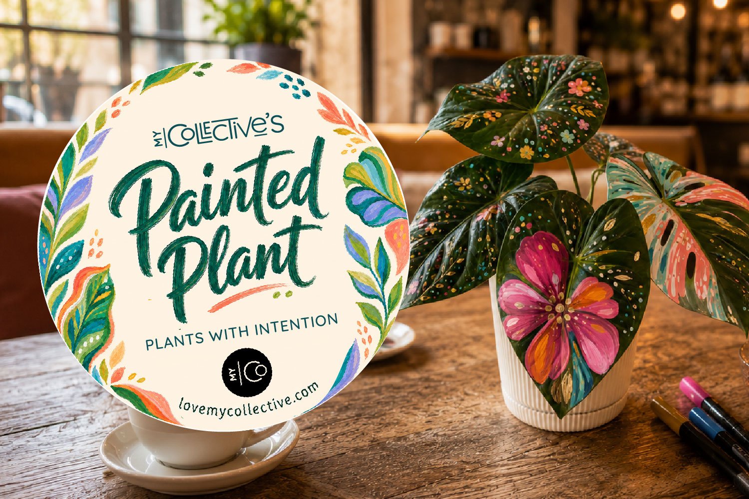 Creative Cafe | Painted Plant @ Cedar St Cafe