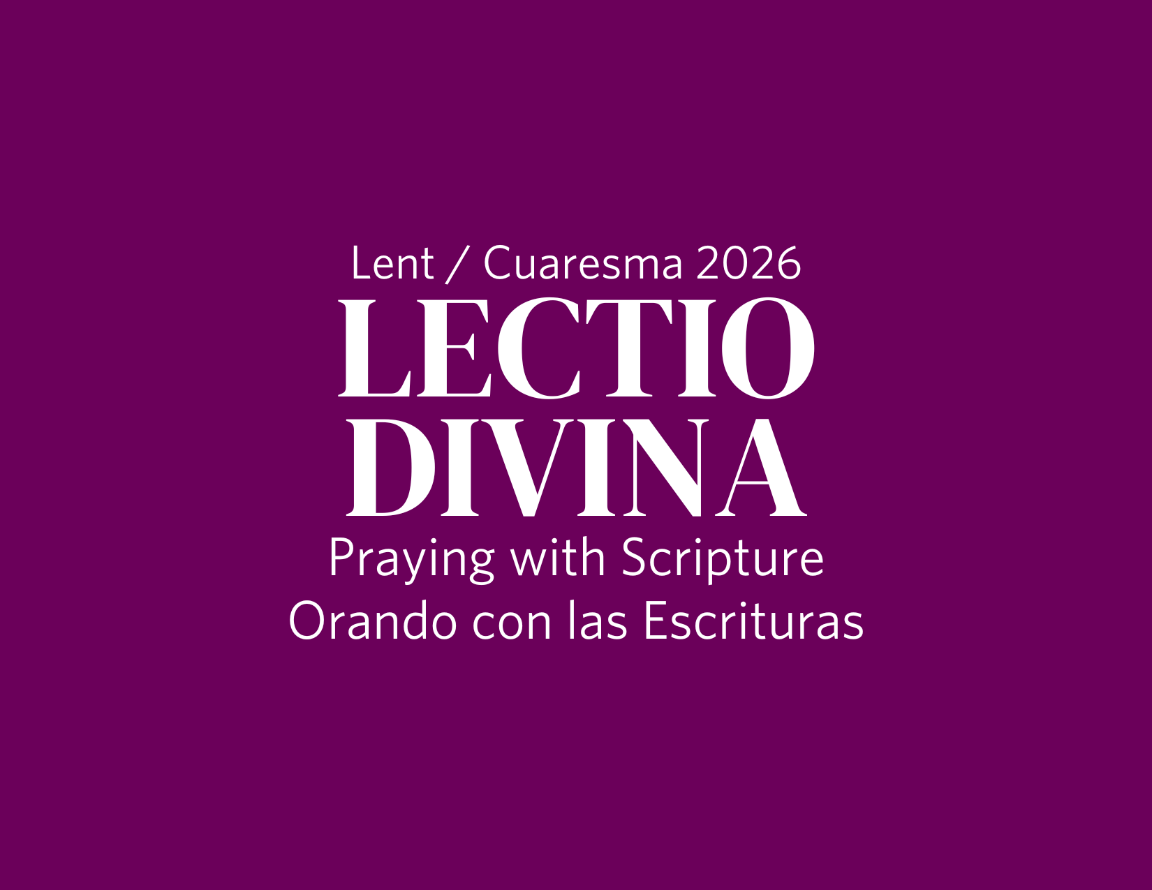 Lectio Divina 2026