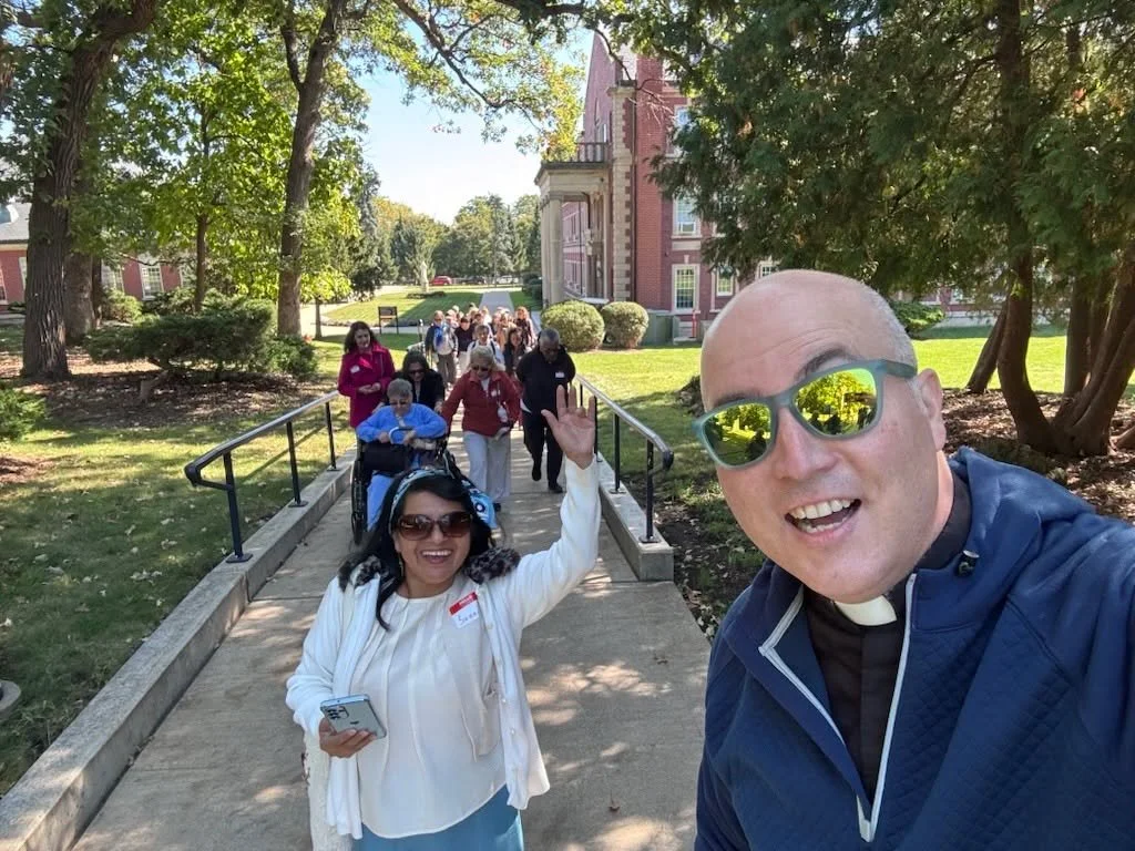 Fr. Tom had the joy of joining our Seniors Ministry on a special pilgrimage to Mundelein Seminary. Together, they enjoyed time in prayer, community, and reflection as they deepened their faith and experienced the beauty of this sacred place. We are g