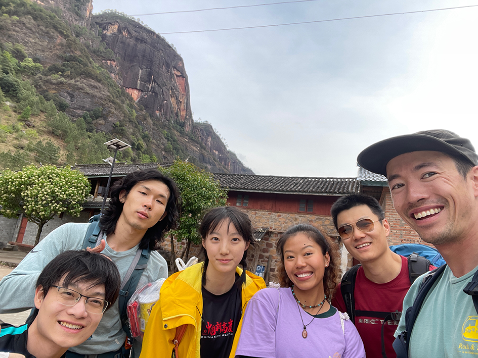 The next generation of Liming climbers smiling after a long day of learning new skills!