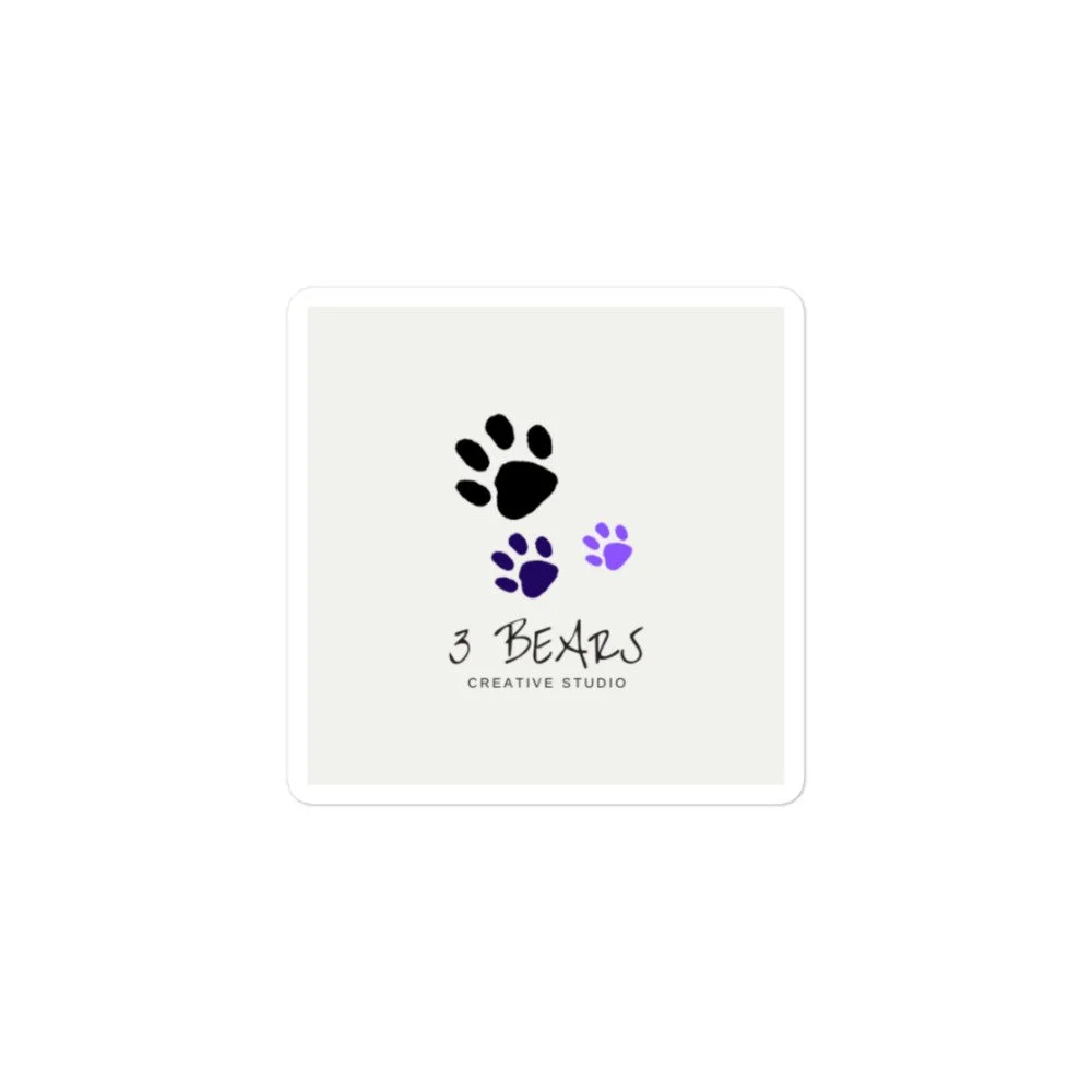 3 Bears Sticker — 3 Bears Creative Studio