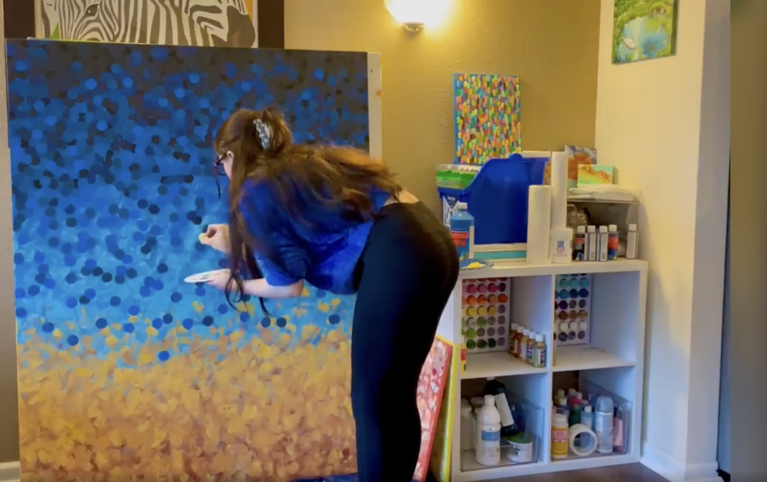 Acrylic on canvas painting