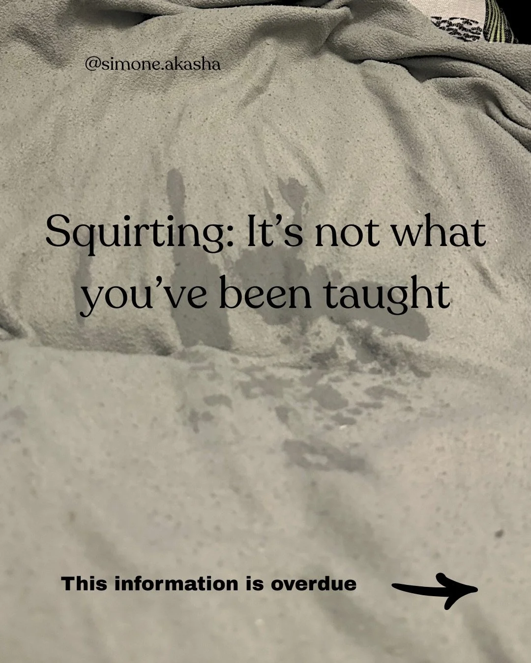 It still shocks me to know the majority of humans have this all wrong. When people say squirting is just urine it makes my blood boil tbh &mdash; the lies and deception it took to create such a distortion is mind blowing! 

BioPhysio: Amrita flows fr