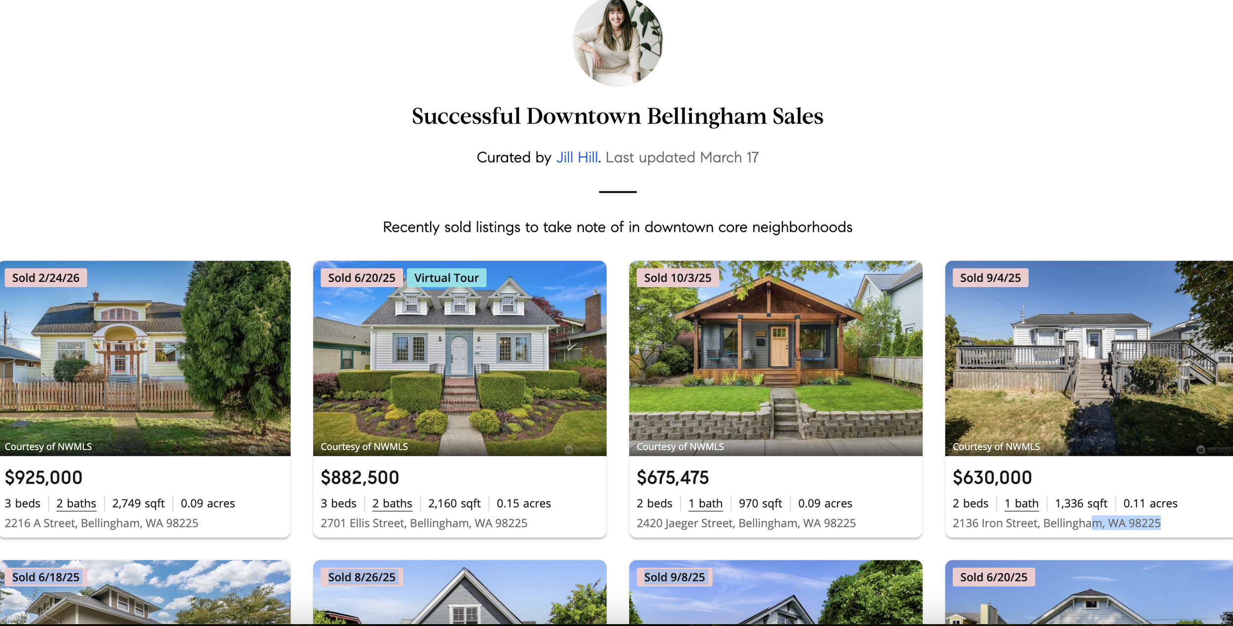 bellingham real estate sold listings collection