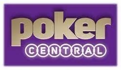 Logo for Poker Central with purple background and gold and white text.