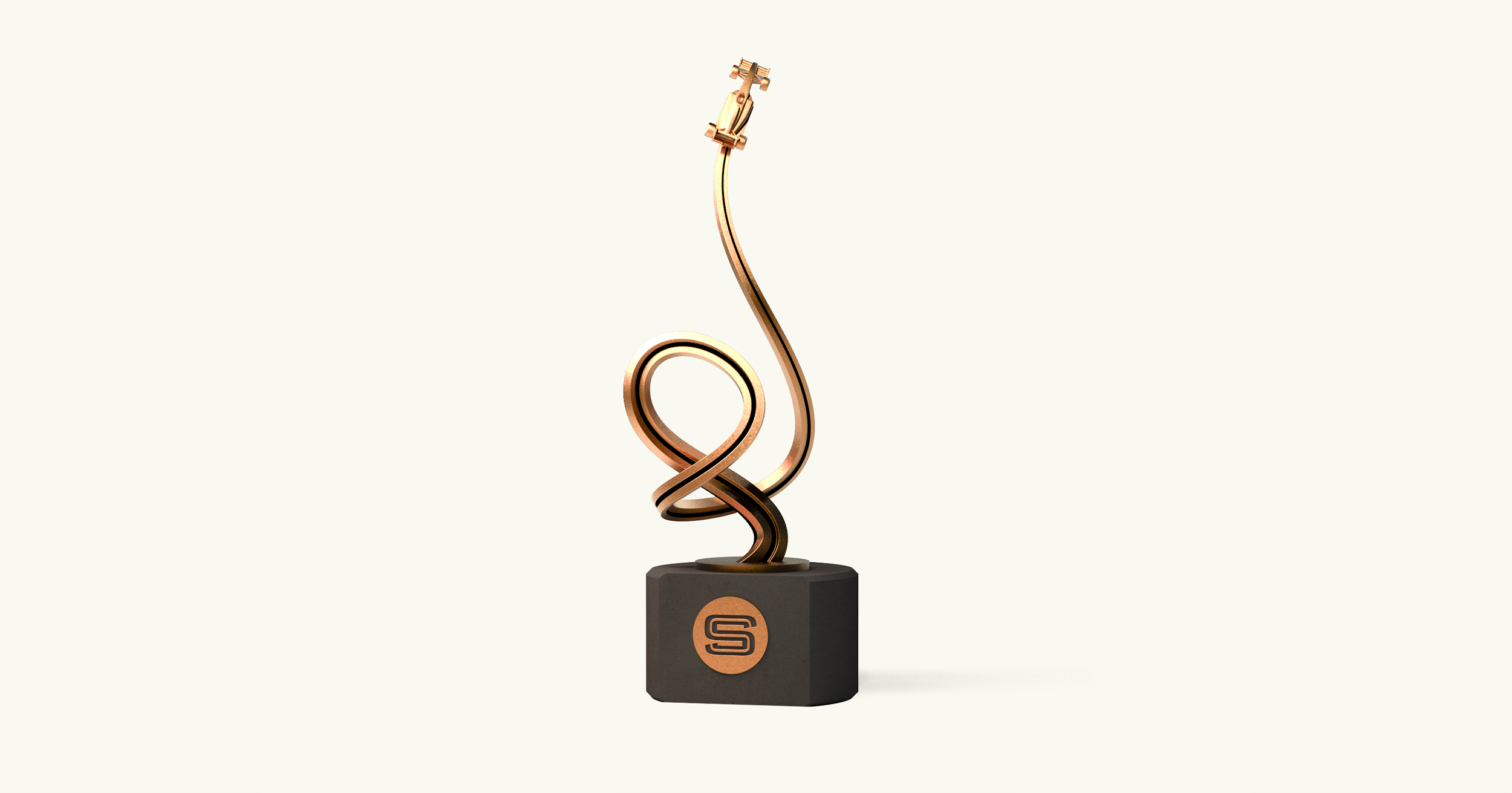 Slim Raceway custom high-end sculpture award by Bennett Awards