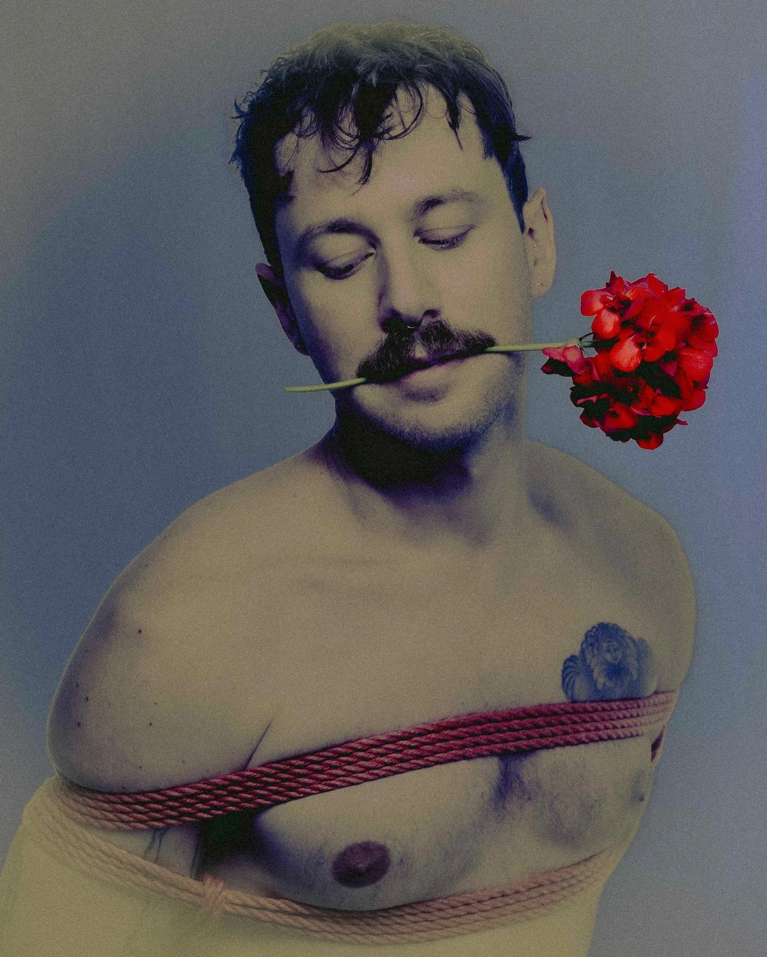monday blues, romanticised 🌹 
model @nejenk 
ropes by @knaughtyotter