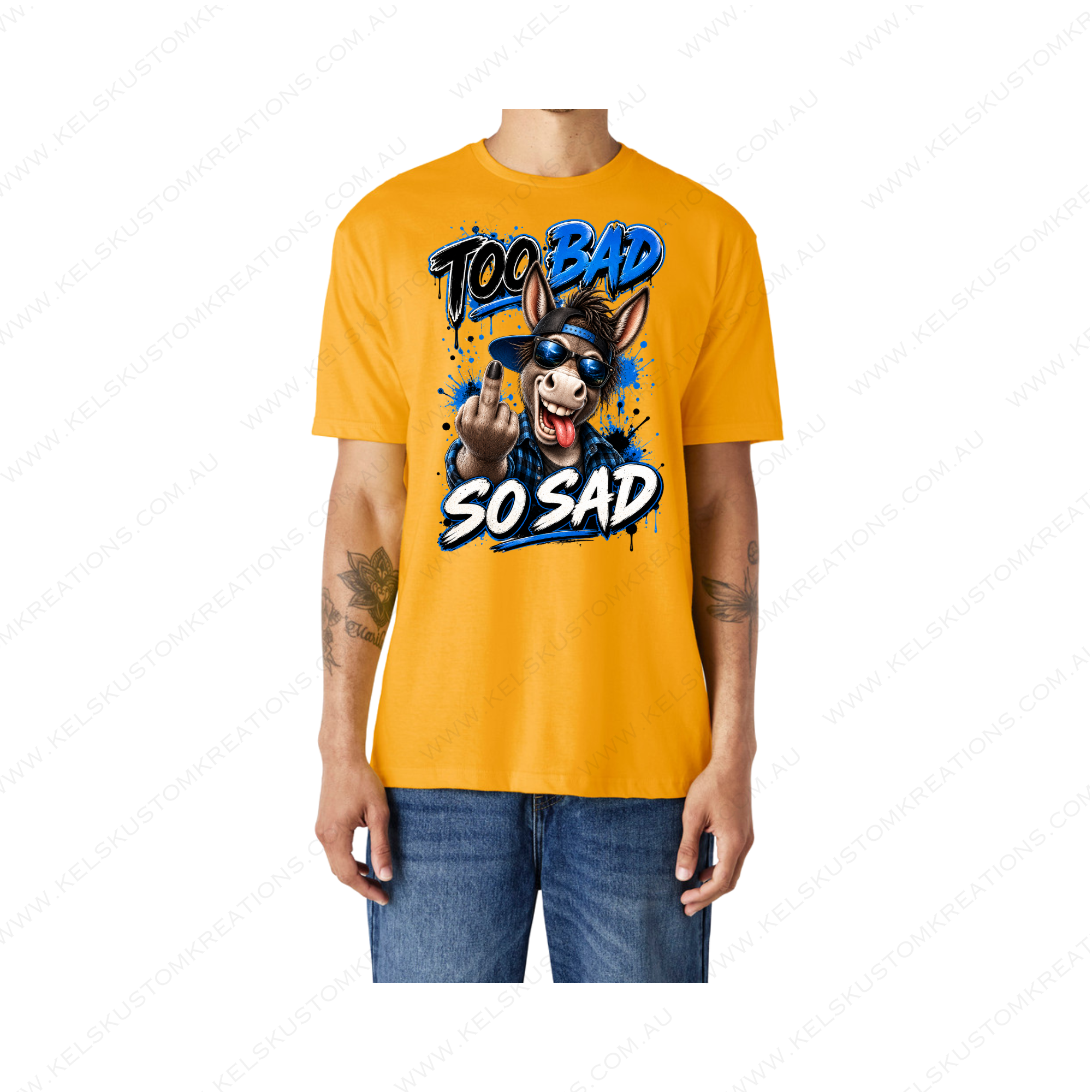 Too Bad So Sad Donkey Male Version - Gold.png